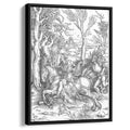 The Knight and the Landsknecht 1497 by Albrecht Durer by Albrecht Durer - Renaissance canvas print