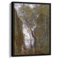 The Lac de Nemi 1845 by Camille Corot by Camille Corot - Realist canvas print