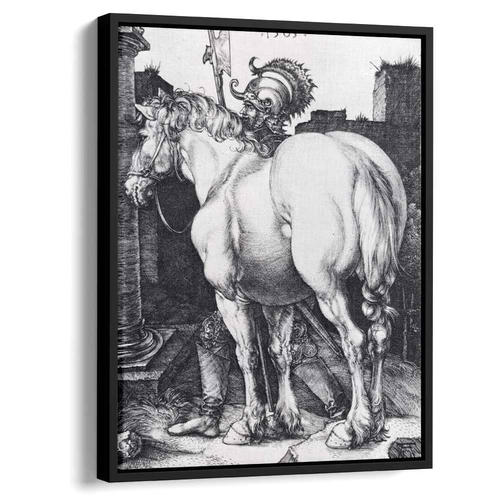 The Large Horse 1509 by Albrecht Durer by Albrecht Durer - Renaissance canvas print