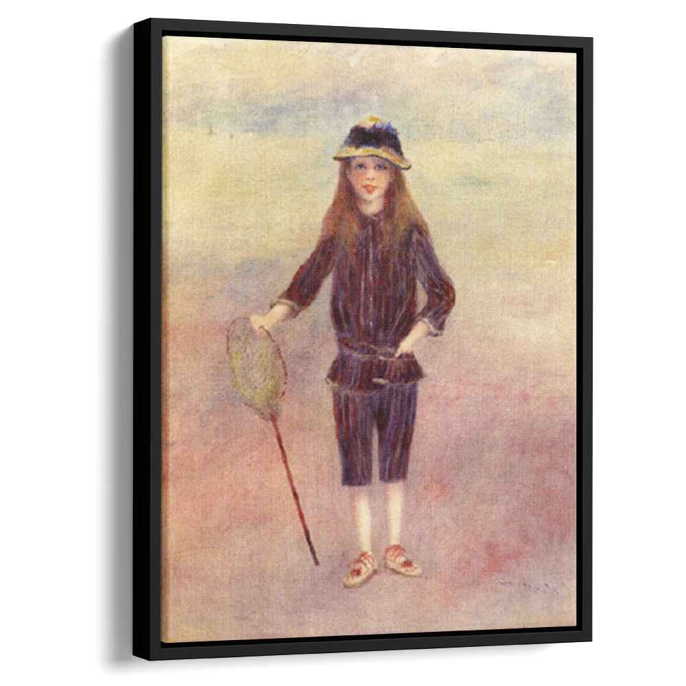 The Little Fishergirl 1879 by Pierre-Auguste Renoir by Pierre-Auguste Renoir - Impressionist canvas print
