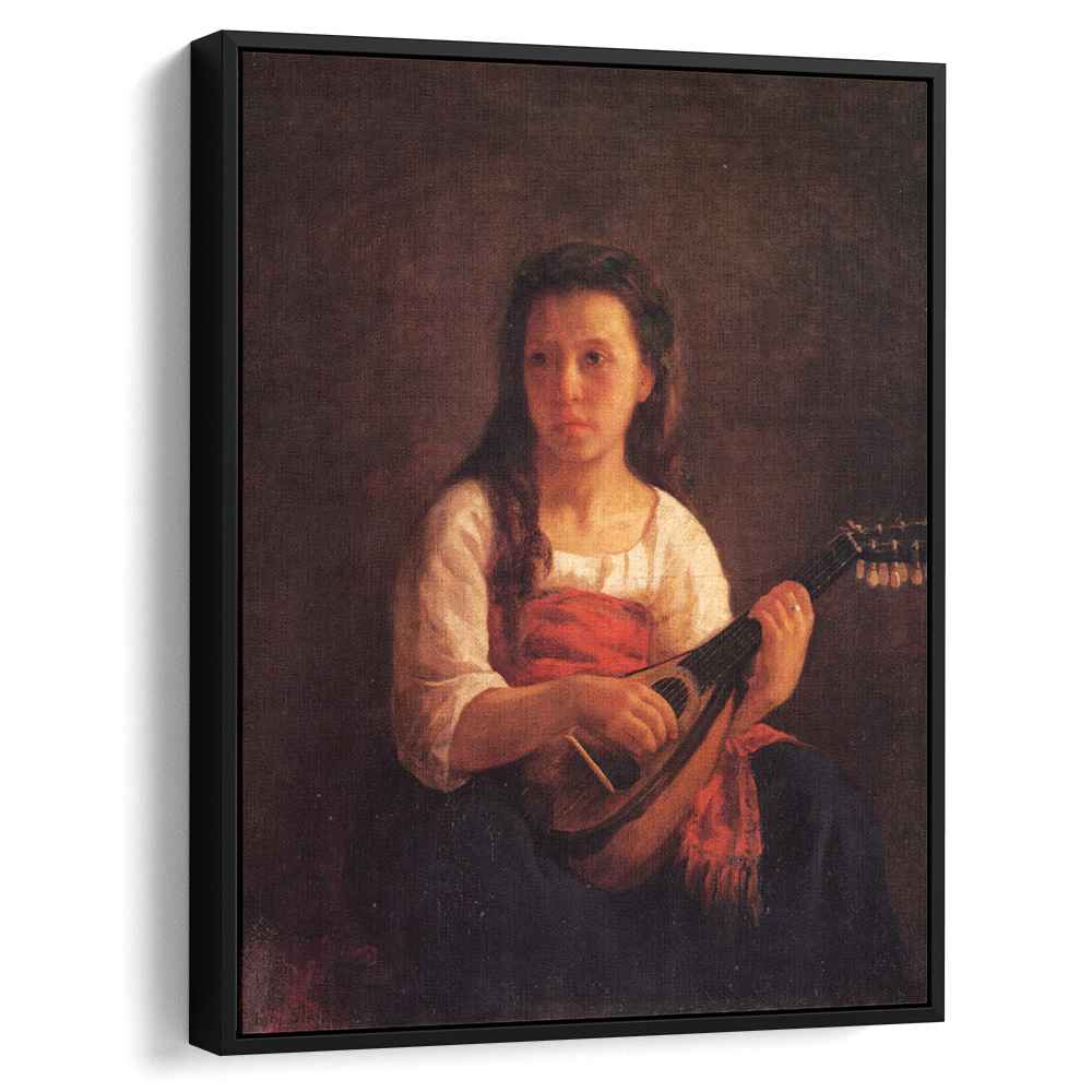 The Mandolin Player 1872 by Mary Cassatt by Mary Cassatt - Impressionist canvas print