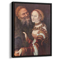 The old man in love 1517 by Lucas Cranach the Elder by Lucas Cranach the Elder - Renaissance canvas print