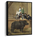 Clara the Rhinoceros 1751 by Pietro Longhi by Pietro Longhi - Oil Painting canvas print