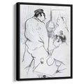 The Terror of the Grenelle Grenelle by Henri de Toulouse-Lautrec by Henri de Toulouse-Lautrec - Post-Impressionist canvas print