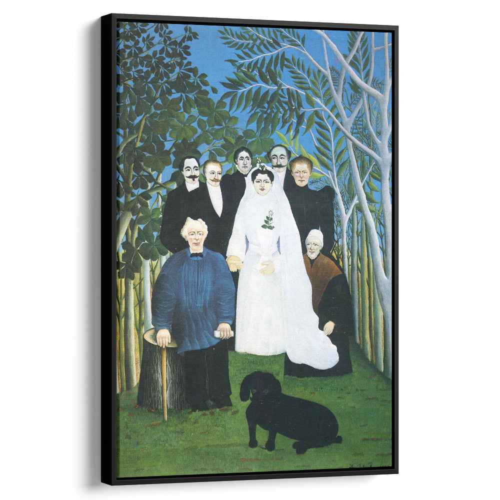 The wedding party 1905 by Henri Rousseau by Henri Rousseau - Naive Art canvas print