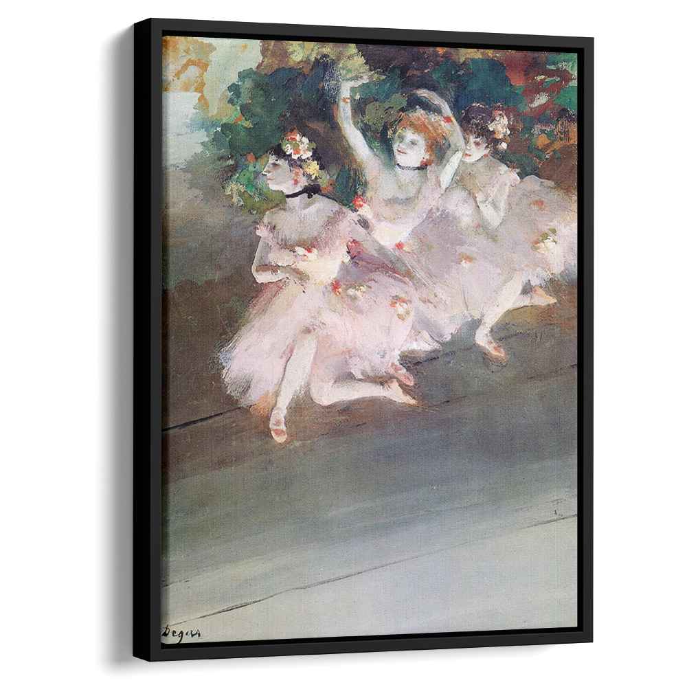 Three Ballet Dancers 1879 by Edgar Degas by Edgar Degas - Impressionist canvas print