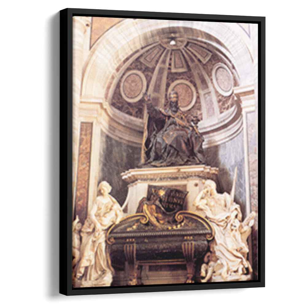 Tomb of Pope Urban VIII 1647 by Gian Lorenzo Bernini by Gian Lorenzo Bernini - Oil Painting canvas print
