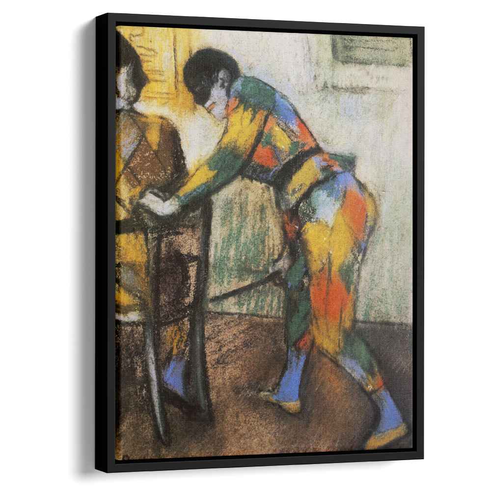 Two harlequins 1886 by Edgar Degas by Edgar Degas - Impressionist canvas print