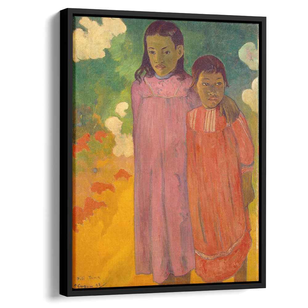 Two sisters 1892 by Paul Gauguin by Paul Gauguin - Post-Impressionist canvas print