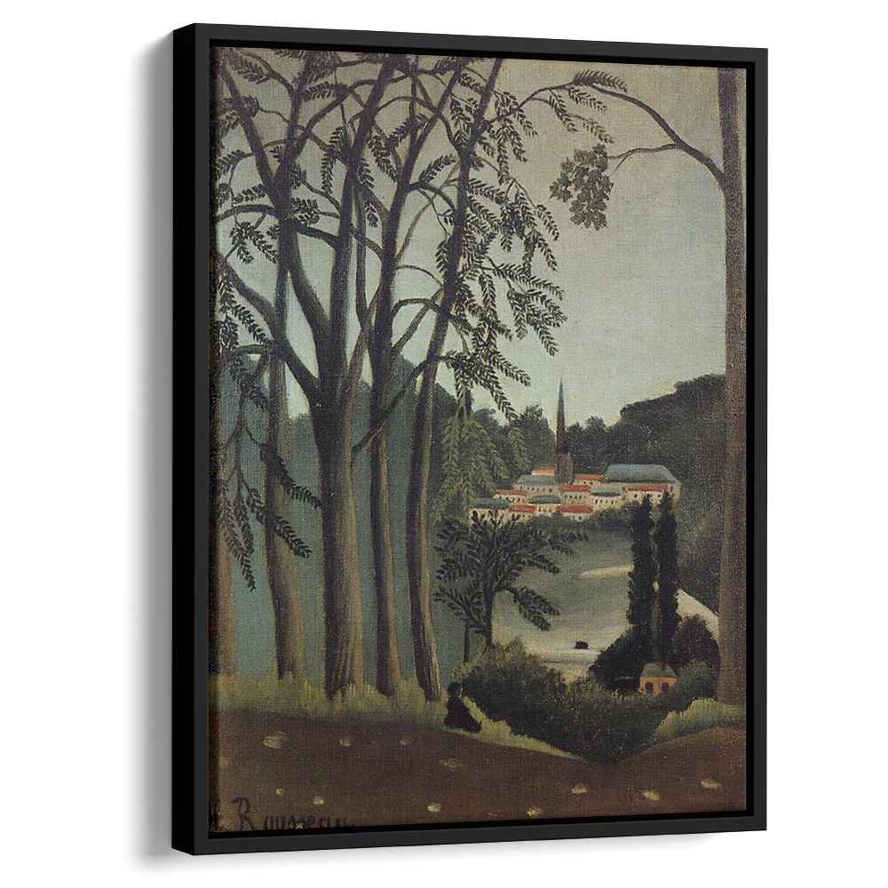 View of Saint Cloud 1909 by Henri Rousseau by Henri Rousseau - Naive Art canvas print