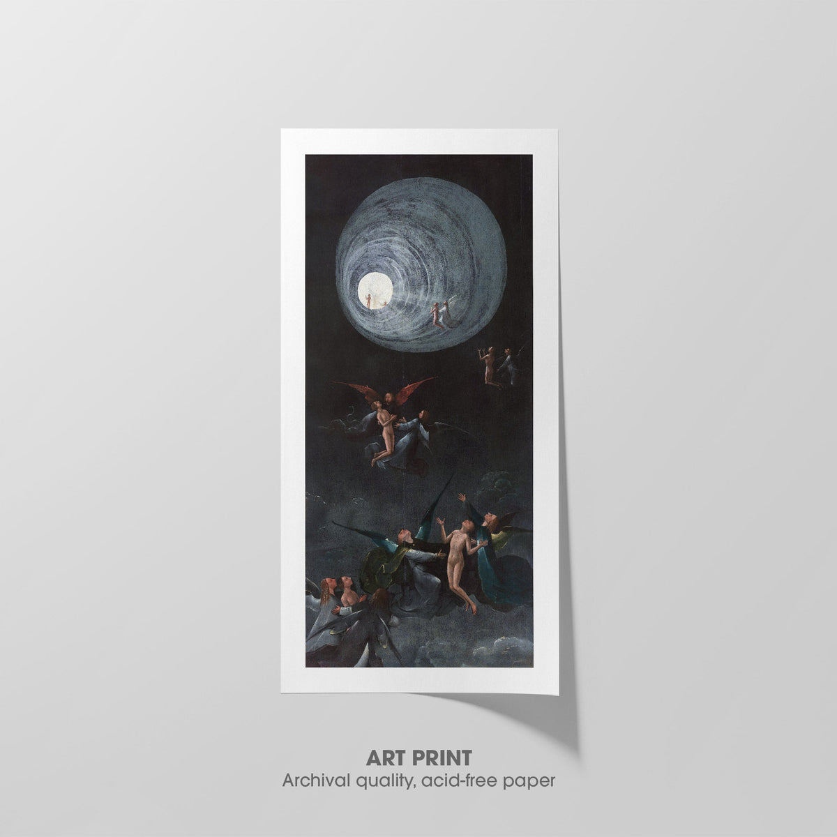 Ascent of the Blessed  Bosch  Art Print by Without A Frame - Oil Painting canvas print