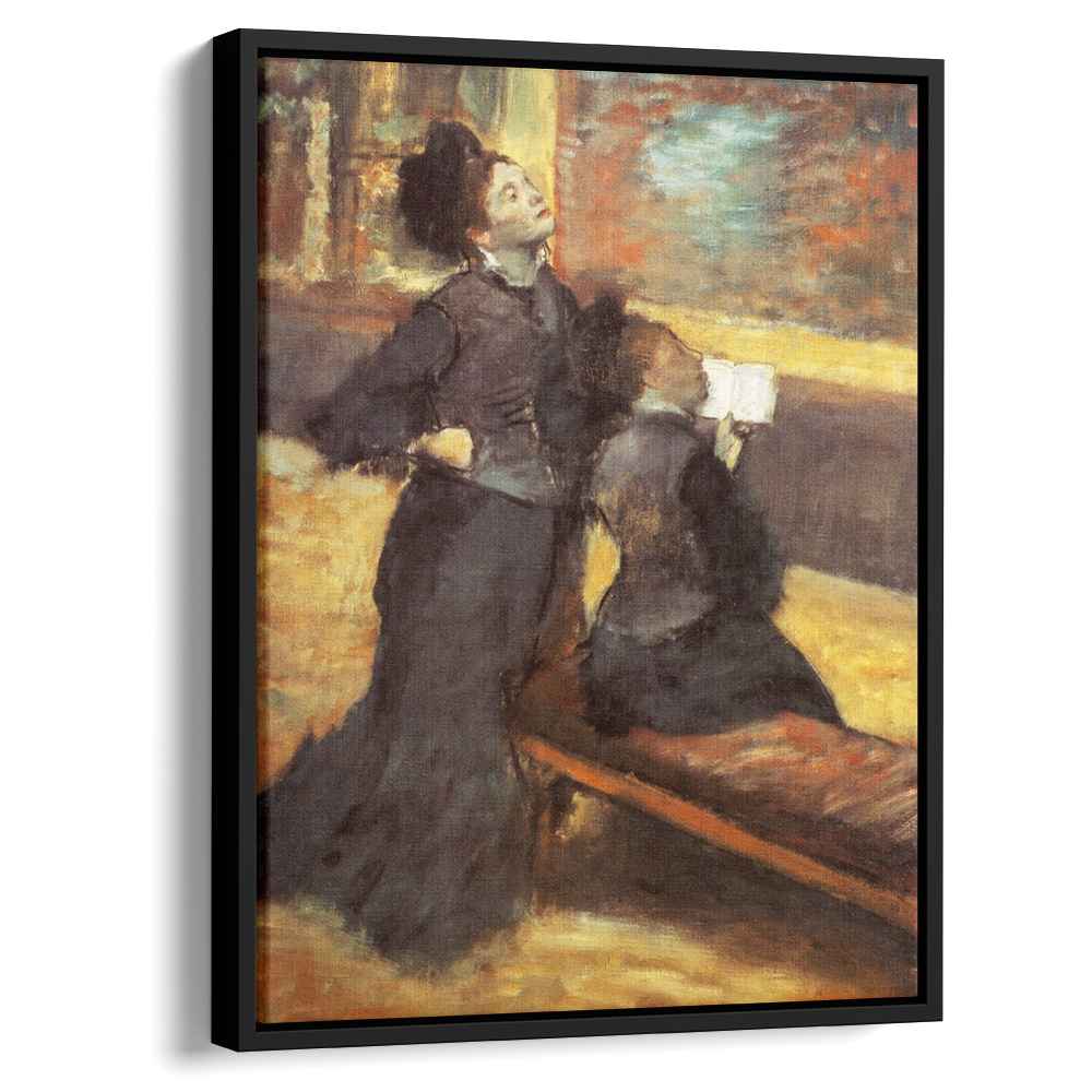 Visit to a Museum 1880 by Edgar Degas by Edgar Degas - Impressionist canvas print