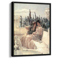 Whispering Noon 1896 by Sir Lawrence Alma-Tadema by Sir Lawrence Alma-Tadema - Academic canvas print