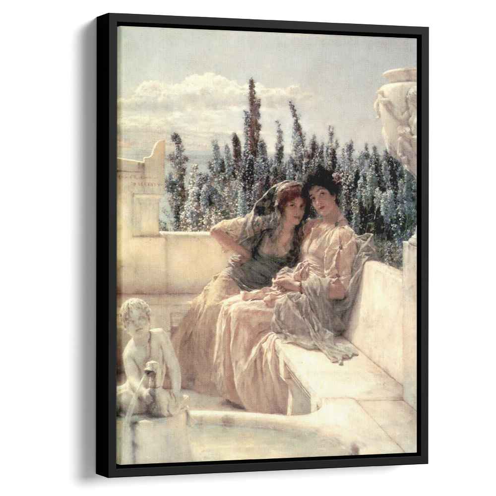 Whispering Noon 1896 by Sir Lawrence Alma-Tadema by Sir Lawrence Alma-Tadema - Academic canvas print