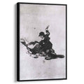 Woman Hitting Another Woman with a Shoe 1823 by Francisco Goya by Francisco Goya - Romantic canvas print