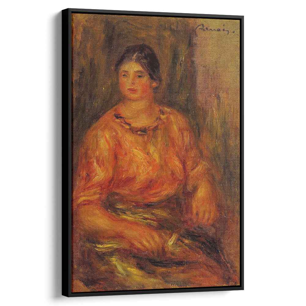 Woman in a Red Blouse 1914 by Pierre-Auguste Renoir by Pierre-Auguste Renoir - Impressionist canvas print
