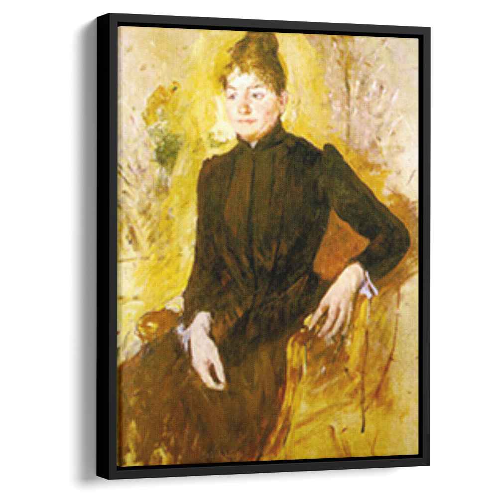 Woman in Black 1882 by Mary Cassatt by Mary Cassatt - Impressionist canvas print