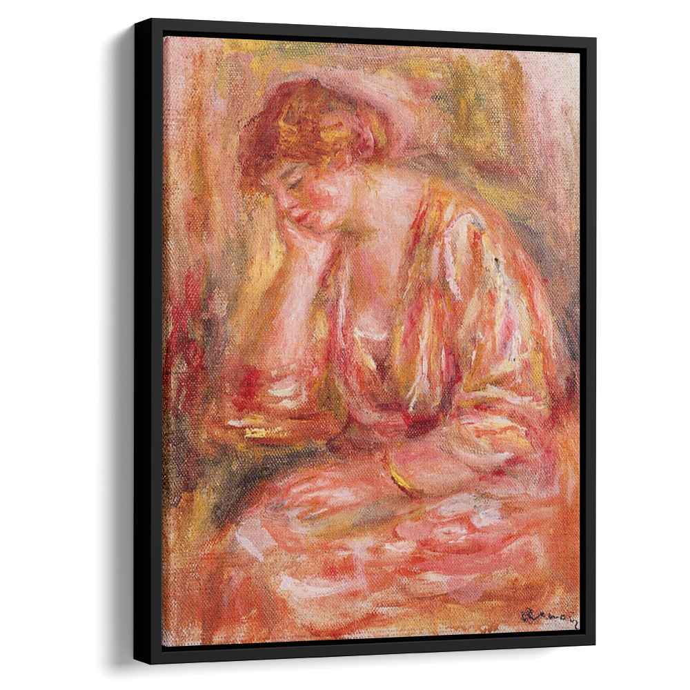 Woman Leaning on Her Elbow 1918 by Pierre-Auguste Renoir by Pierre-Auguste Renoir - Impressionist canvas print