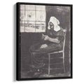 Woman Peeling Potatoes near a Window 1881 by Vincent van Gogh by Vincent van Gogh - Post-Impressionist canvas print