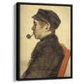 Young Man with a Pipe 1884 by Vincent van Gogh by Vincent van Gogh - Post-Impressionist canvas print