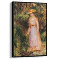 Young Woman Taking a Walk by Pierre-Auguste Renoir by Pierre-Auguste Renoir - Impressionist canvas print