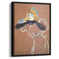 Yvette Guibert singing 1894 by Henri de Toulouse-Lautrec by Henri de Toulouse-Lautrec - Post-Impressionist canvas print